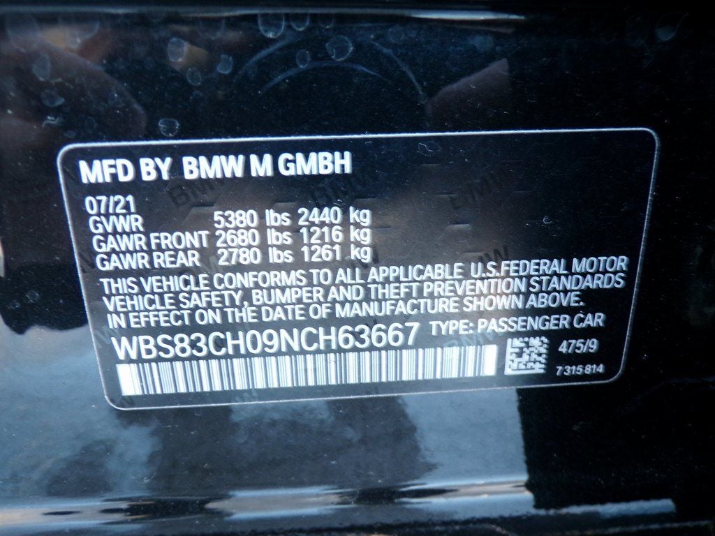 2022 BMW M5 Base