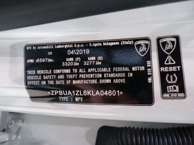 2019 Lamborghini Urus Base