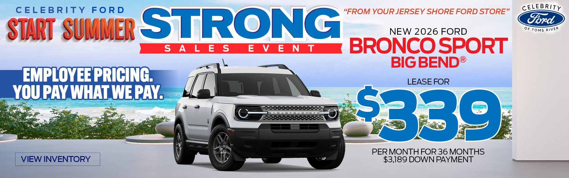 Bronco Sport $339/mo