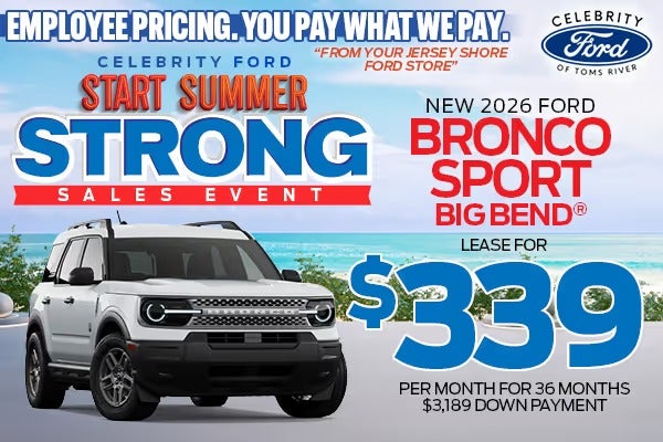 Bronco Sport $339/mo