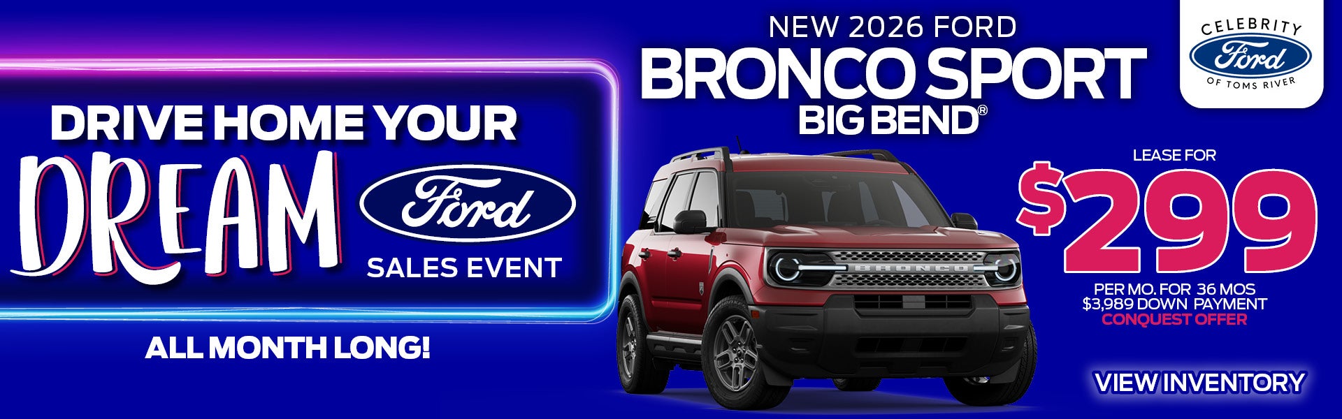 Bronco sport 299/mo